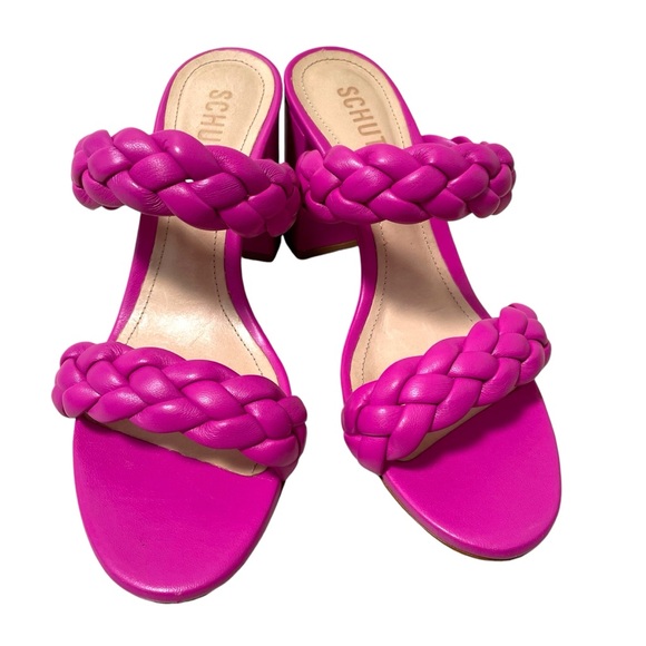 Schutz Myreh Mestico Pink Sandal Heels - Picture 2 of 8